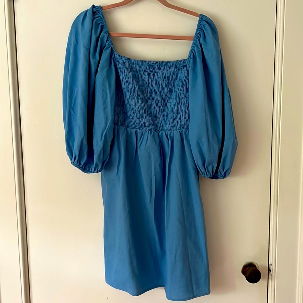 Tuckernuck Blue Smocked Annie Dress